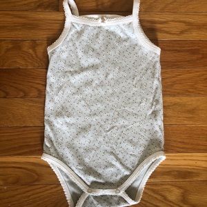 Jamie Kay light sage tank onesie 1 yr/12 mos